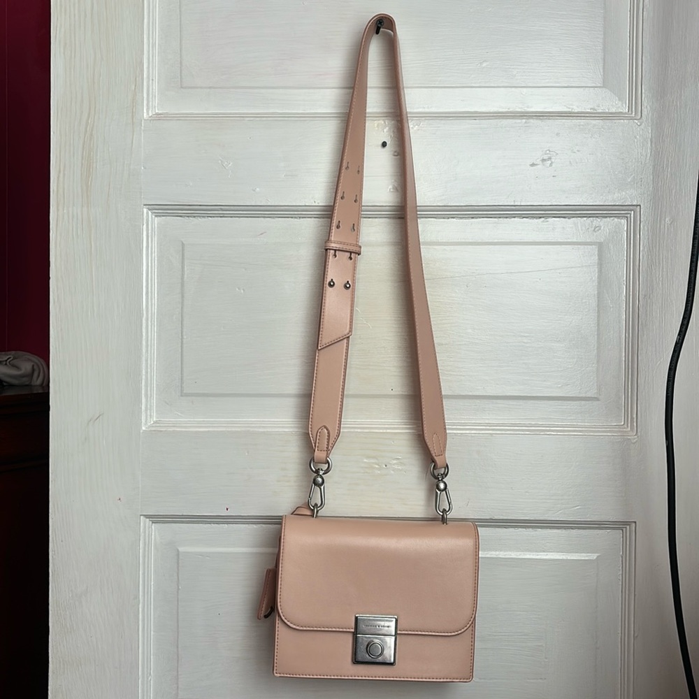 Pink crossbody bag